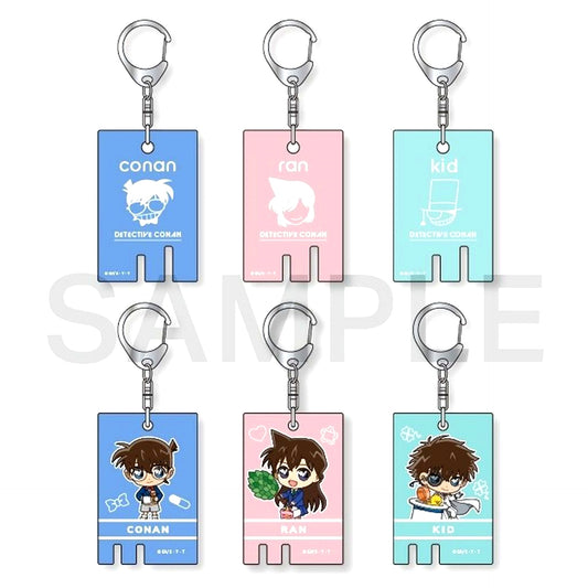 Set of 6 Detective Conan Trading Acrylic Keychain Sauna [USED]