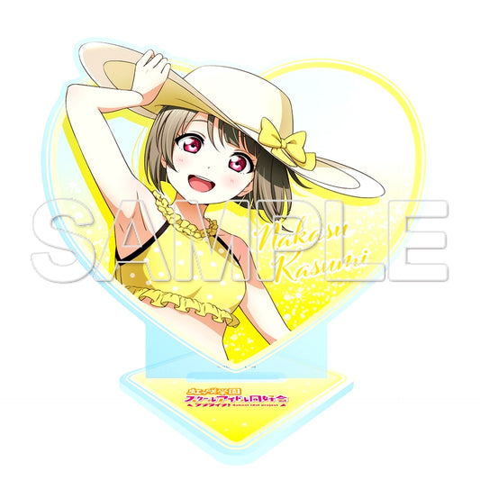 Kasumi Nakasu Heart-Shaped Glitter Acrylic Stand Love Live! Nijigasaki High School Idol Club [USED]