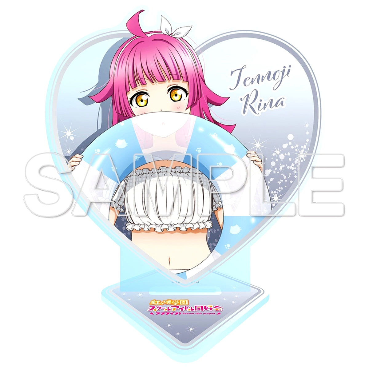 Rina Tennoji Heart-shaped Glitter Acrylic Stand Love Live! Nijigasaki High School Idol Club [USED]