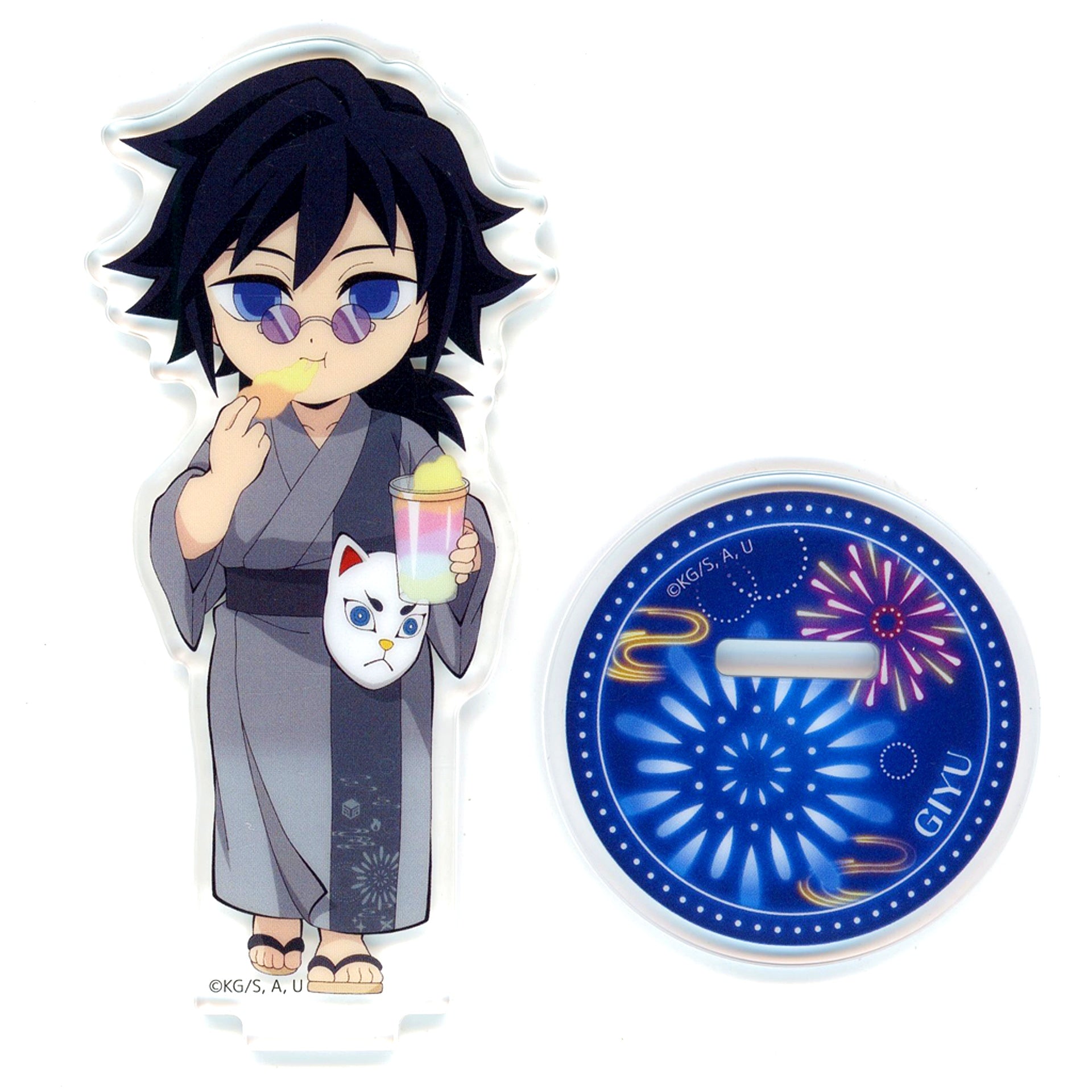 Giyu Tomioka Demon Slayer: Kimetsu no Yaiba Fireworks Festival 2025 in ufotable Cafe x Machi Asobi CAFE x ufotable DINING 2nd Half Random Acrylic Stand [USED]