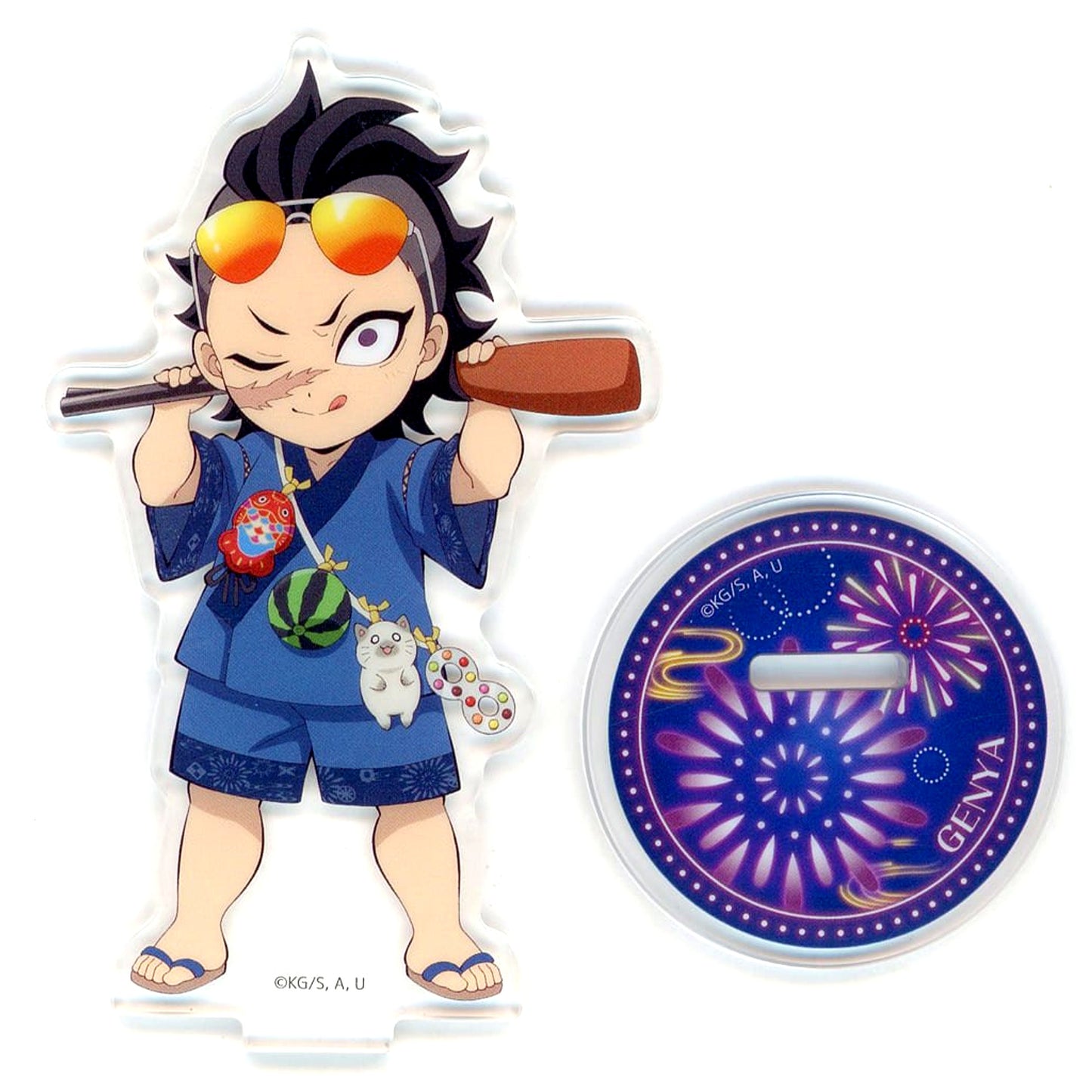 Genya Shinazugawa Demon Slayer: Kimetsu no Yaiba Fireworks Festival 2025 in ufotable Cafe x Machi Asobi CAFE x ufotable DINING Second Half Random Acrylic Stand [USED]