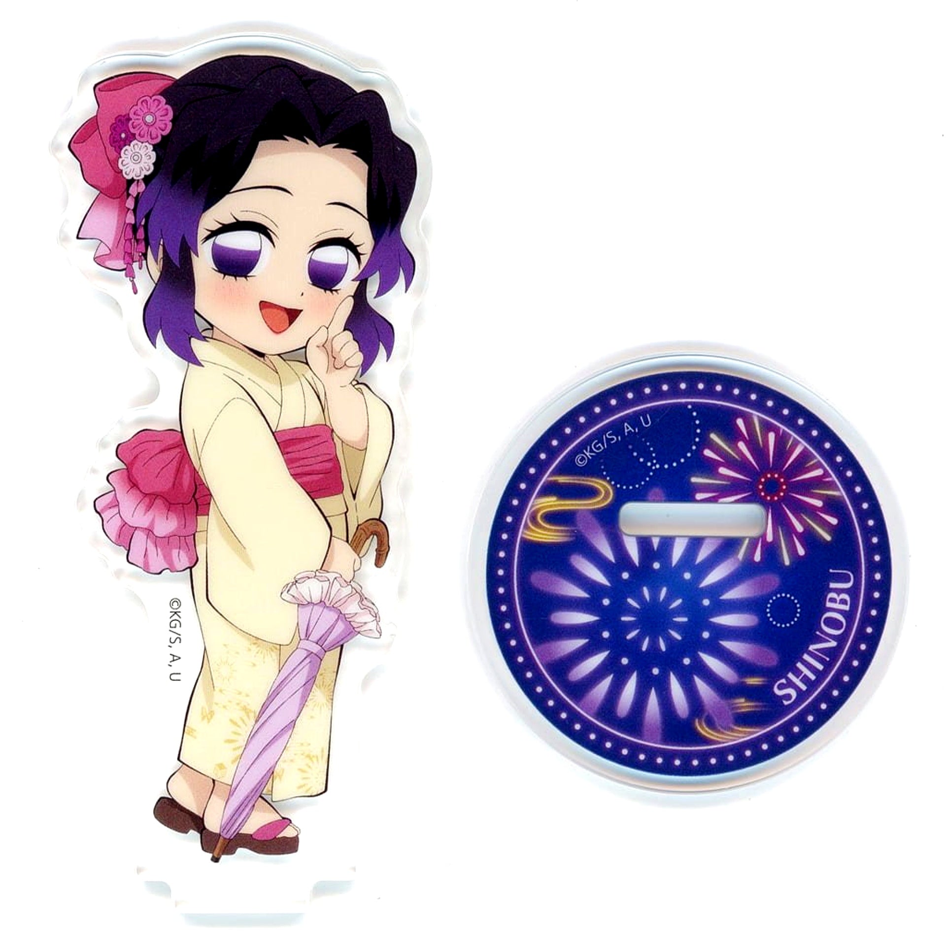 Shinobu Kocho Demon Slayer: Kimetsu no Yaiba Fireworks Festival 2025 in ufotable Cafe x Machi Asobi CAFE x ufotable DINING Second Half Random Acrylic Stand [USED]