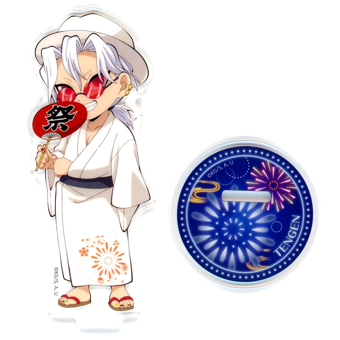 Tengen Uzui Demon Slayer: Kimetsu no Yaiba Fireworks Festival 2025 in ufotable Cafe x Machi Asobi CAFE x ufotable DINING Second Half Random Acrylic Stand [USED]