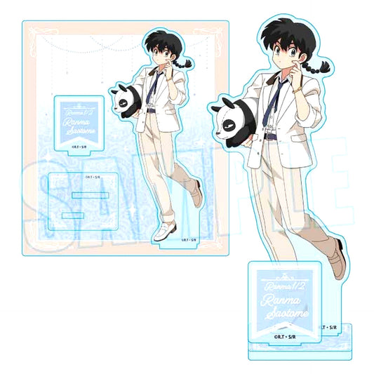 Ranma Saotome with Plush Ranma 1/2 Acrylic Stand [USED]