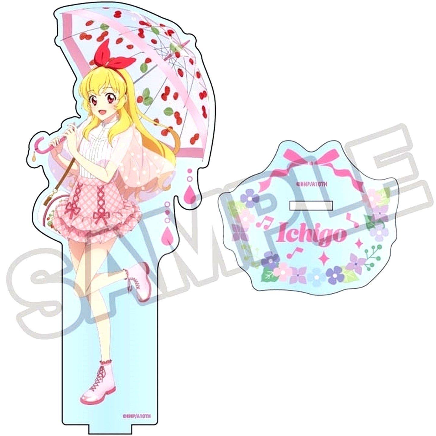 Ichigo Hoshimiya Rainy Day Acrylic Stand Aikatsu! 10th STORY STARWAY to the Future [USED]
