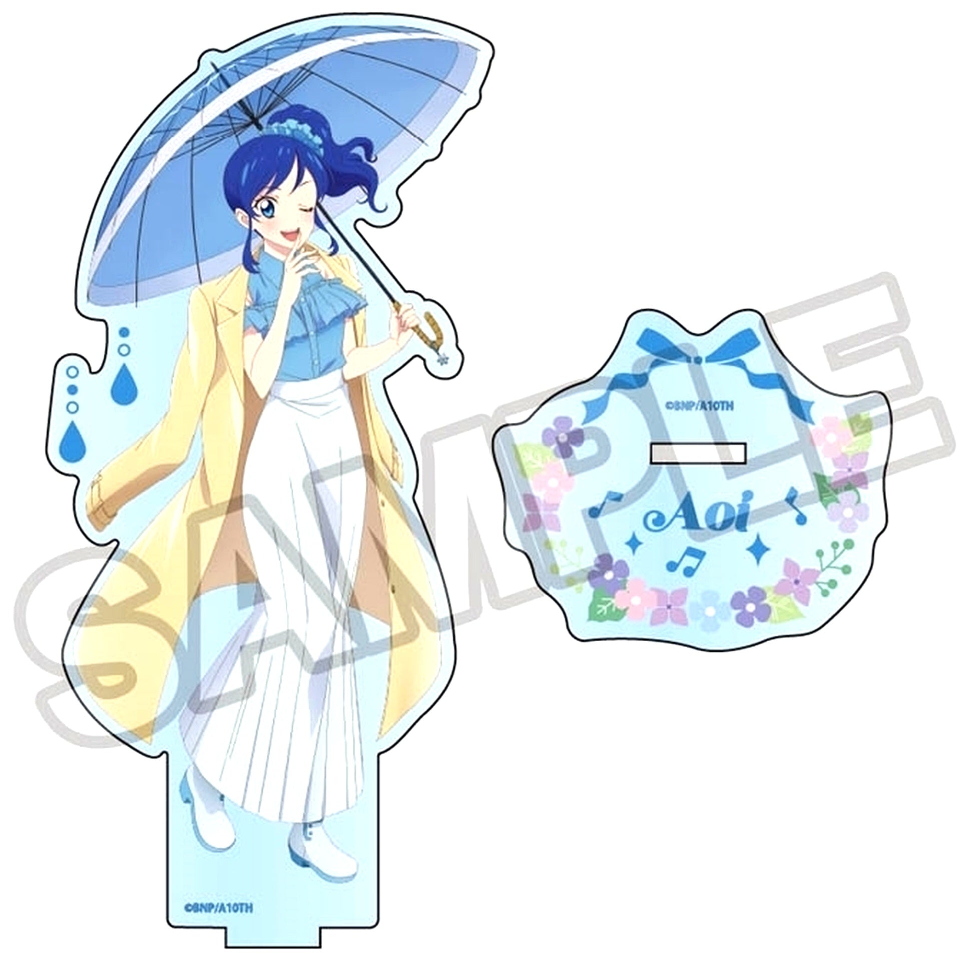 Aoi Kiriya Rainy Day Acrylic Stand Aikatsu! 10th STORY STARWAY to the Future [USED]