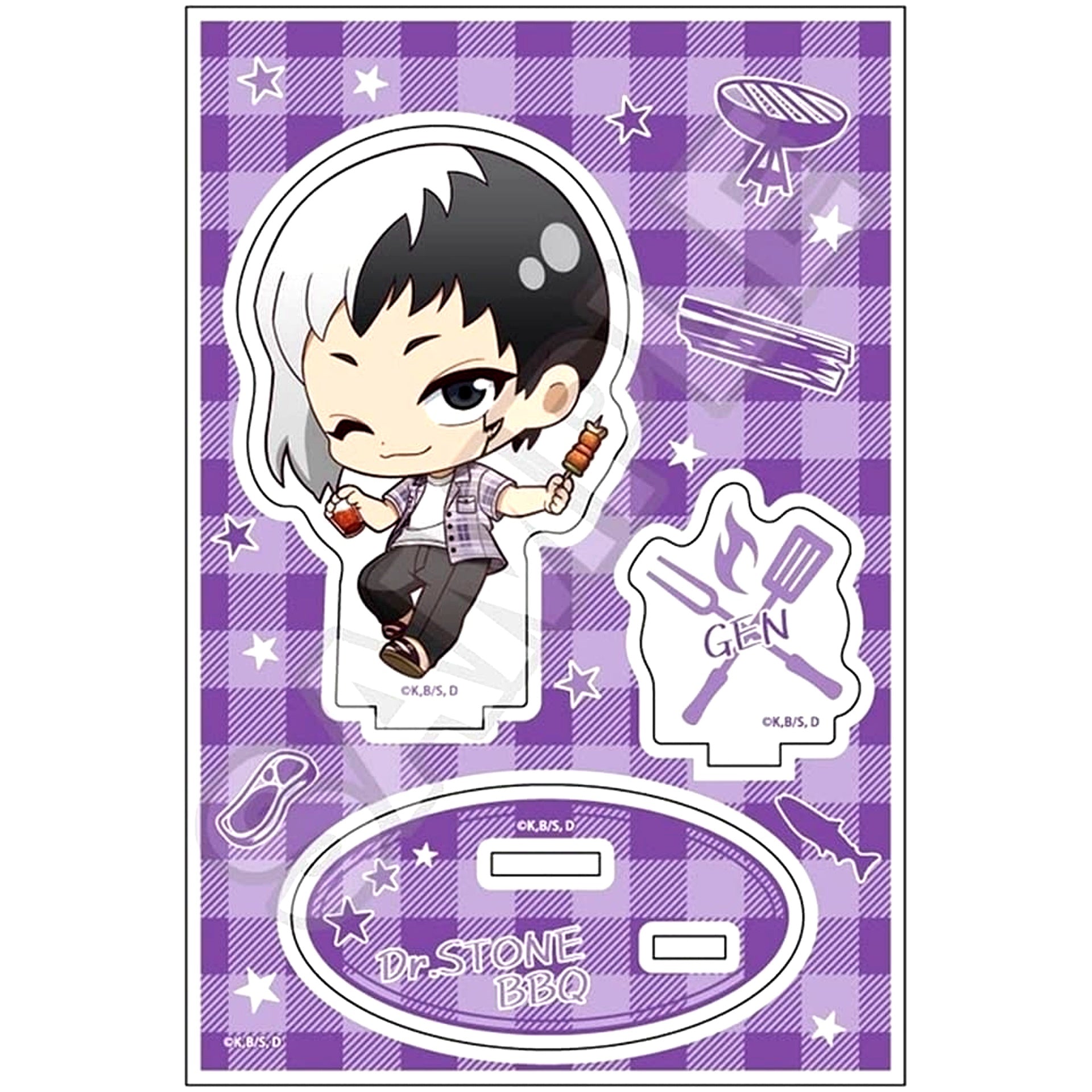 Gen Asagiri Dr. STONE BBQ Chibbitsu! Acrylic Stand Jr. [USED]