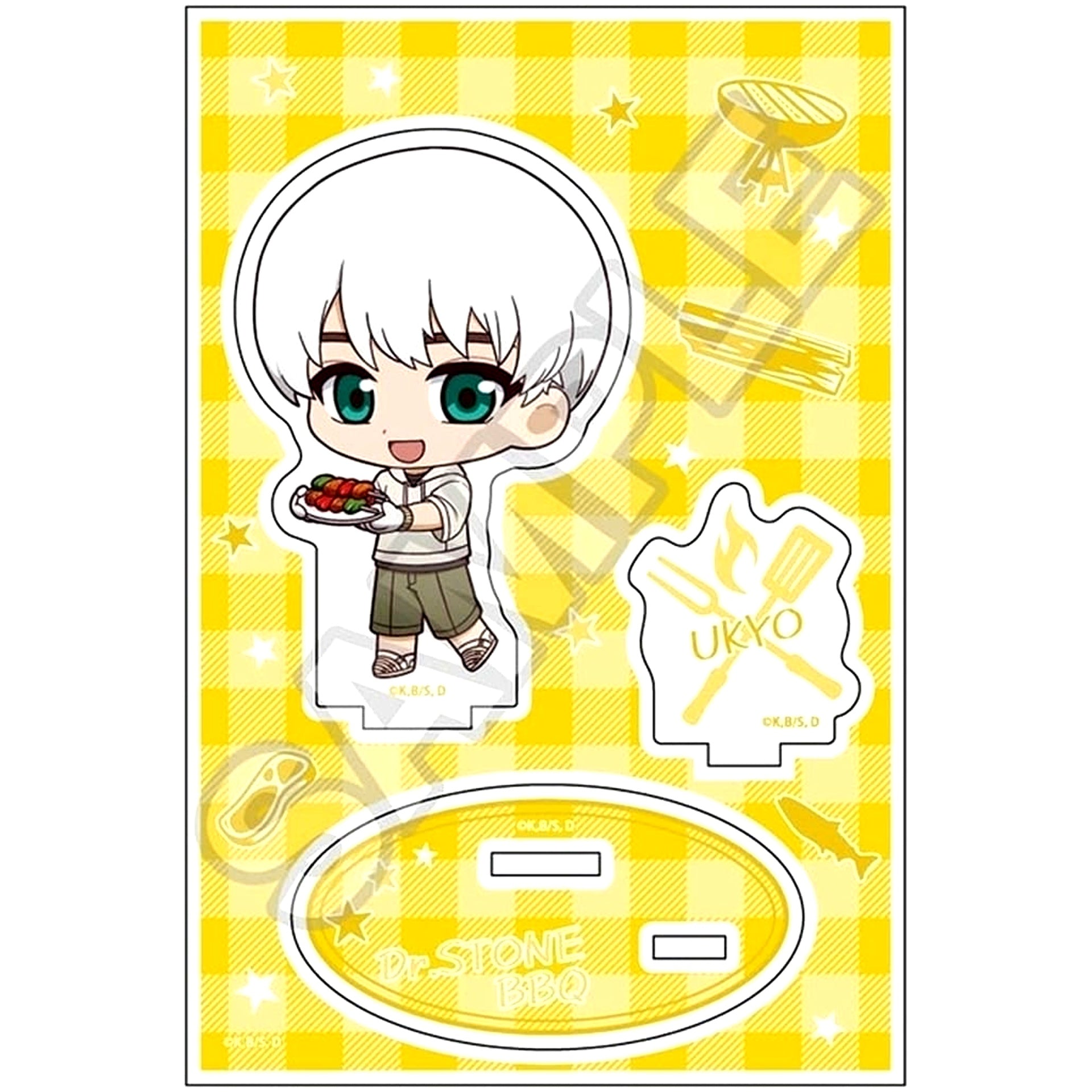 Ukyou Saionji Dr.STONE Chibitts! Acrylic Stand Jr. BBQ [USED]