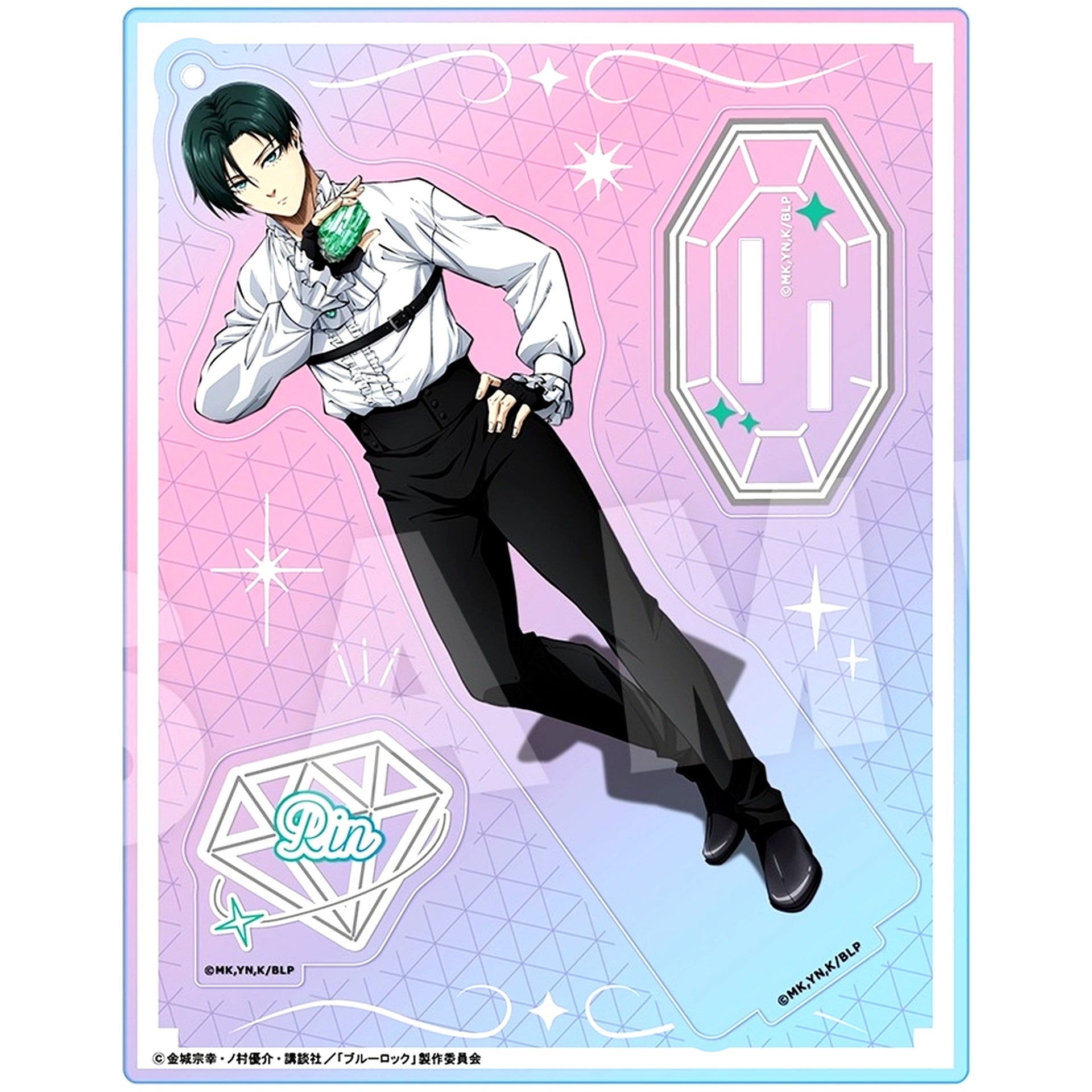 Rin Itoshi 2 Blue Lock Aurora Acrylic Figure Ver. Talent Gemstone [USED]