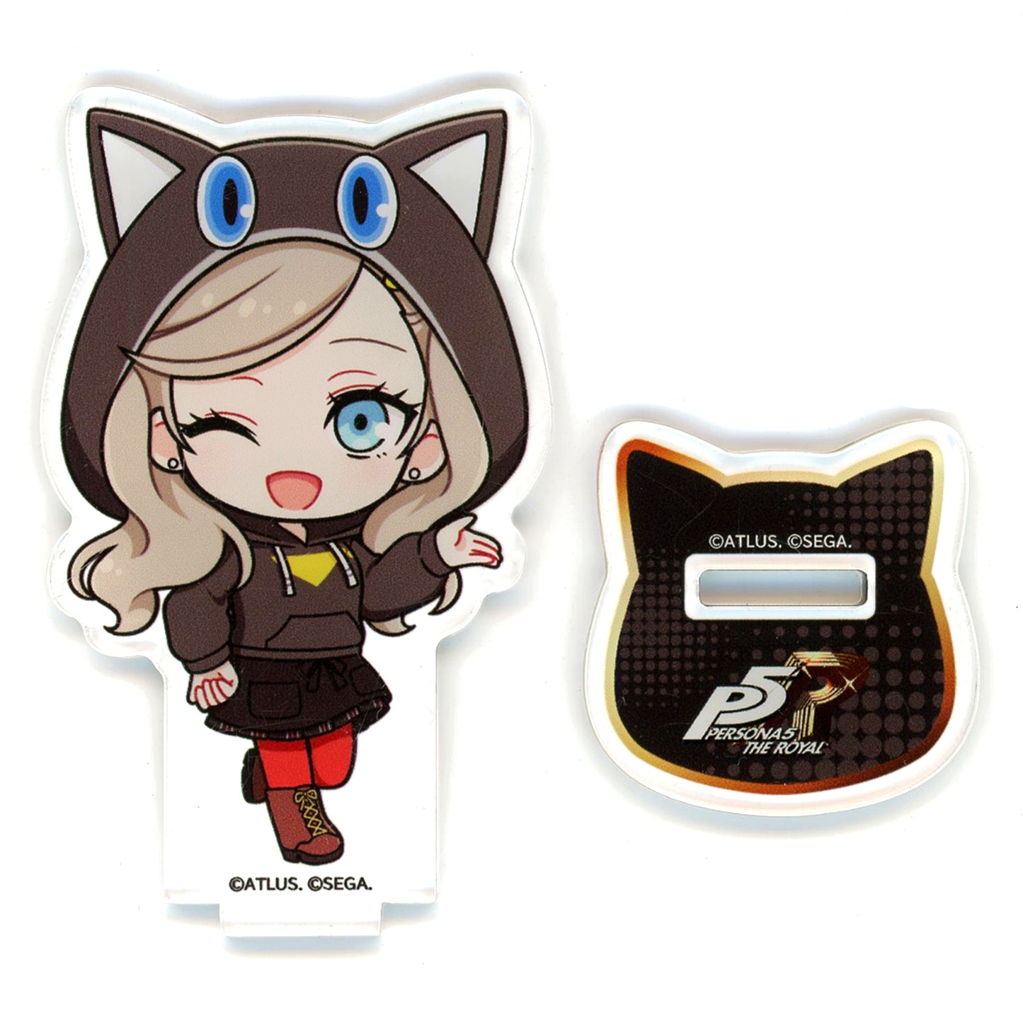 Ann Takamaki Persona 5 Royal & Persona 5: The Phantom X x AMOCAFE Collaboration Cafe Trading P5R Mini Character Acrylic Stand [USED]
