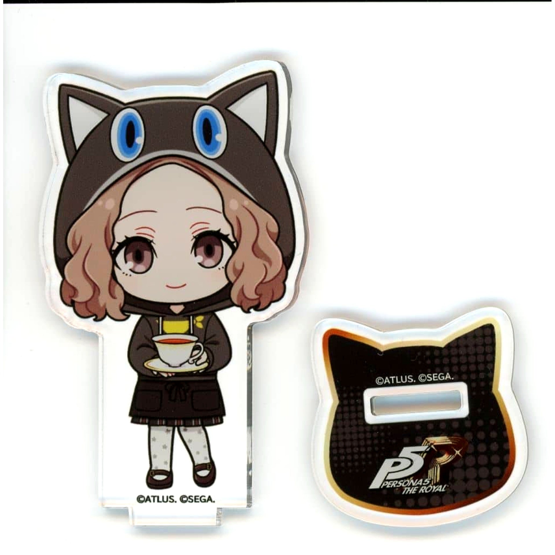 Haru Okumura Persona 5 Royal and Persona 5: The Phantom X x AMOCAFE Collaboration Cafe Trading P5R Mini Chibi Acrylic Stand [USED]