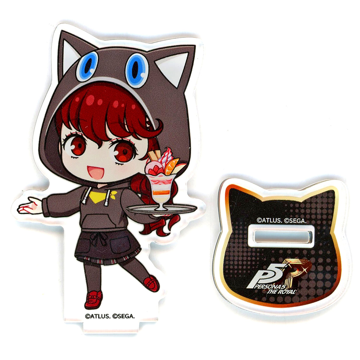 Kasumi Yoshizawa Persona 5 Royal & Persona 5: The Phantom X x AMOCAFE Collaboration Cafe Trading P5R Mini Character Acrylic Stand [USED]