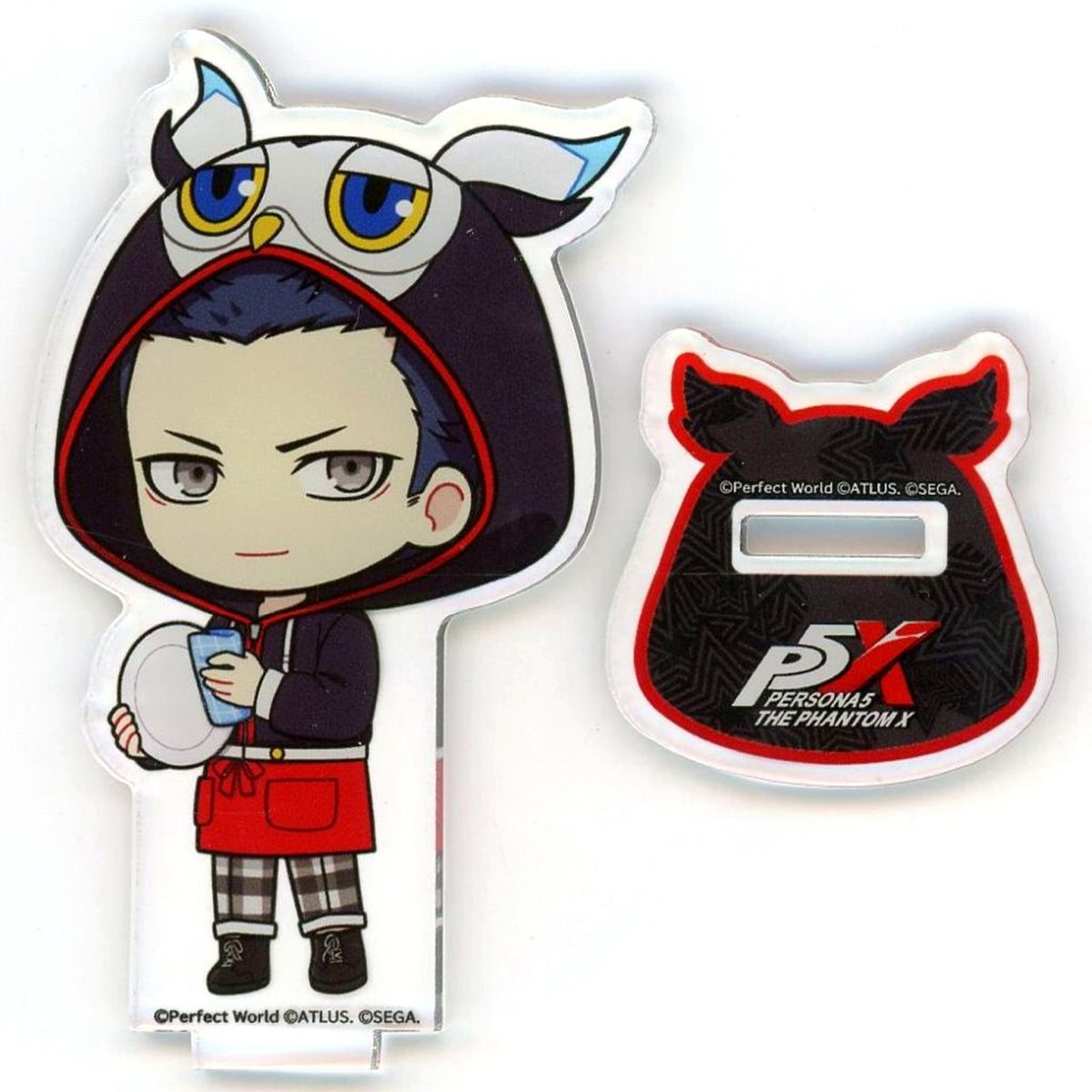 Shun Kano Persona 5 Royal & Persona 5: The Phantom X x AMOCAFE Collaboration Cafe Trading P5X Mini Character Acrylic Stand [USED]