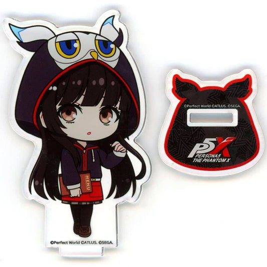 Riko Tanemura Persona 5: The Phantom X Persona 5 Royal x AMOCAFE Collaboration Cafe Trading P5X Mini Character Acrylic Stand [USED]