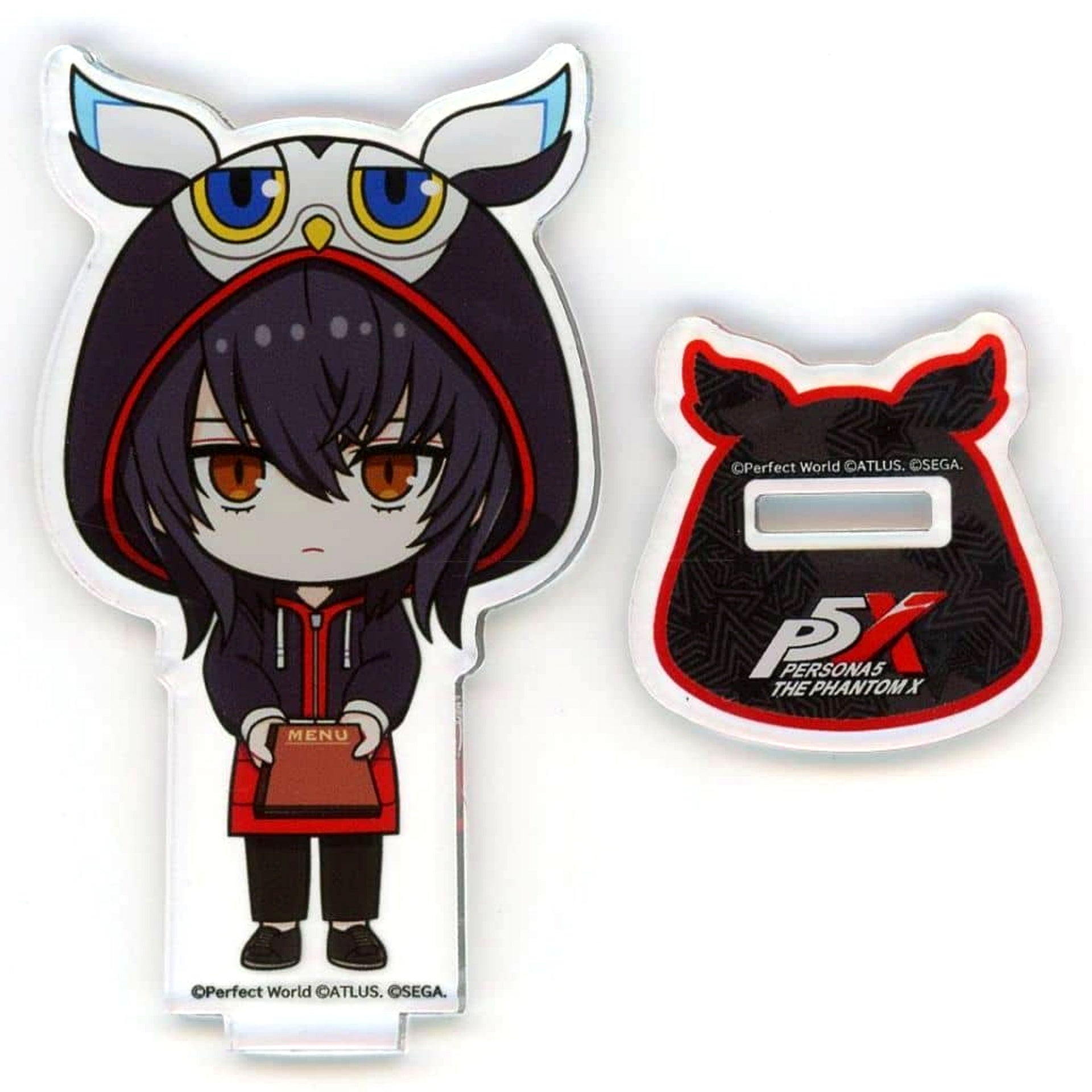 Seiji Shiratori Persona 5: The Phantom X Persona 5 Royal x AMOCAFE Collaboration Cafe Trading P5X Mini Character Acrylic Stand [USED]