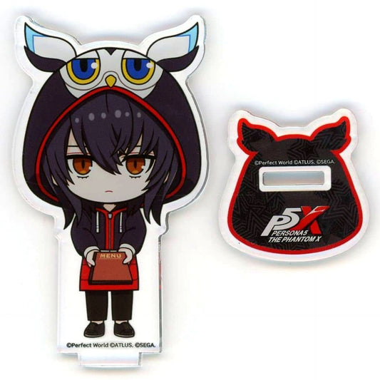 Seiji Shiratori Persona 5: The Phantom X Persona 5 Royal x AMOCAFE Collaboration Cafe Trading P5X Mini Character Acrylic Stand [USED]