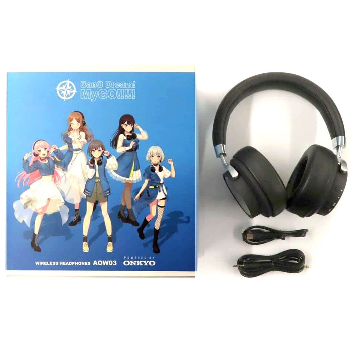 MyGO!!!!! BanG Dream! Girls Band Party! Wireless Headphones ANIMA AOW03 x ONKYO [USED]