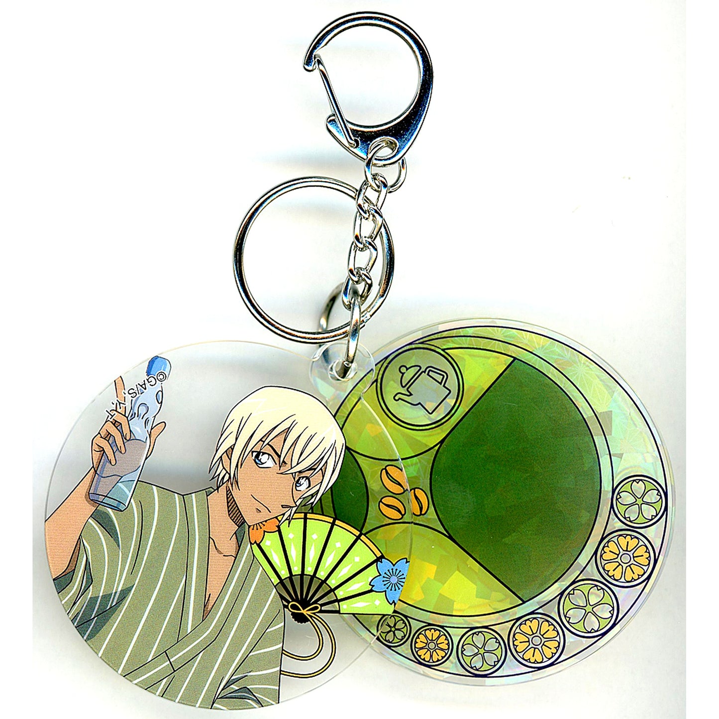 Toru Amuro Detective Conan x NetEase LOFTER Stained Glass Hologram Acrylic Keychain China Limited [USED]