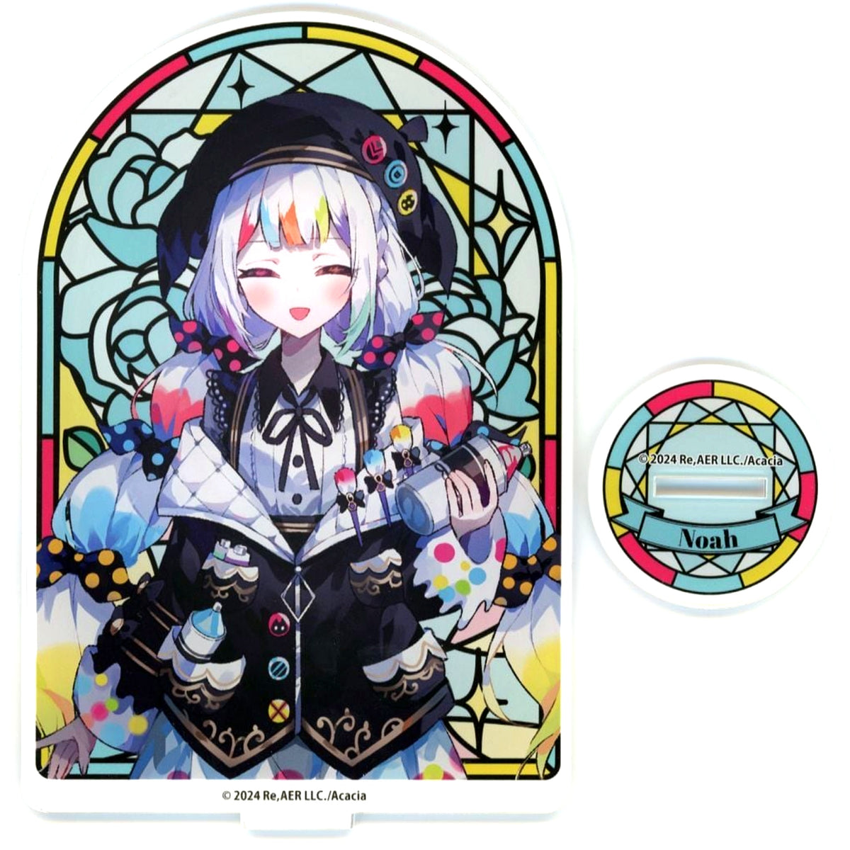 Noa Jogasaki C-4 Prize Stained Glass Style Acrylic Stand Kujimate Mahou Shoujo no Majo Saiban [USED]