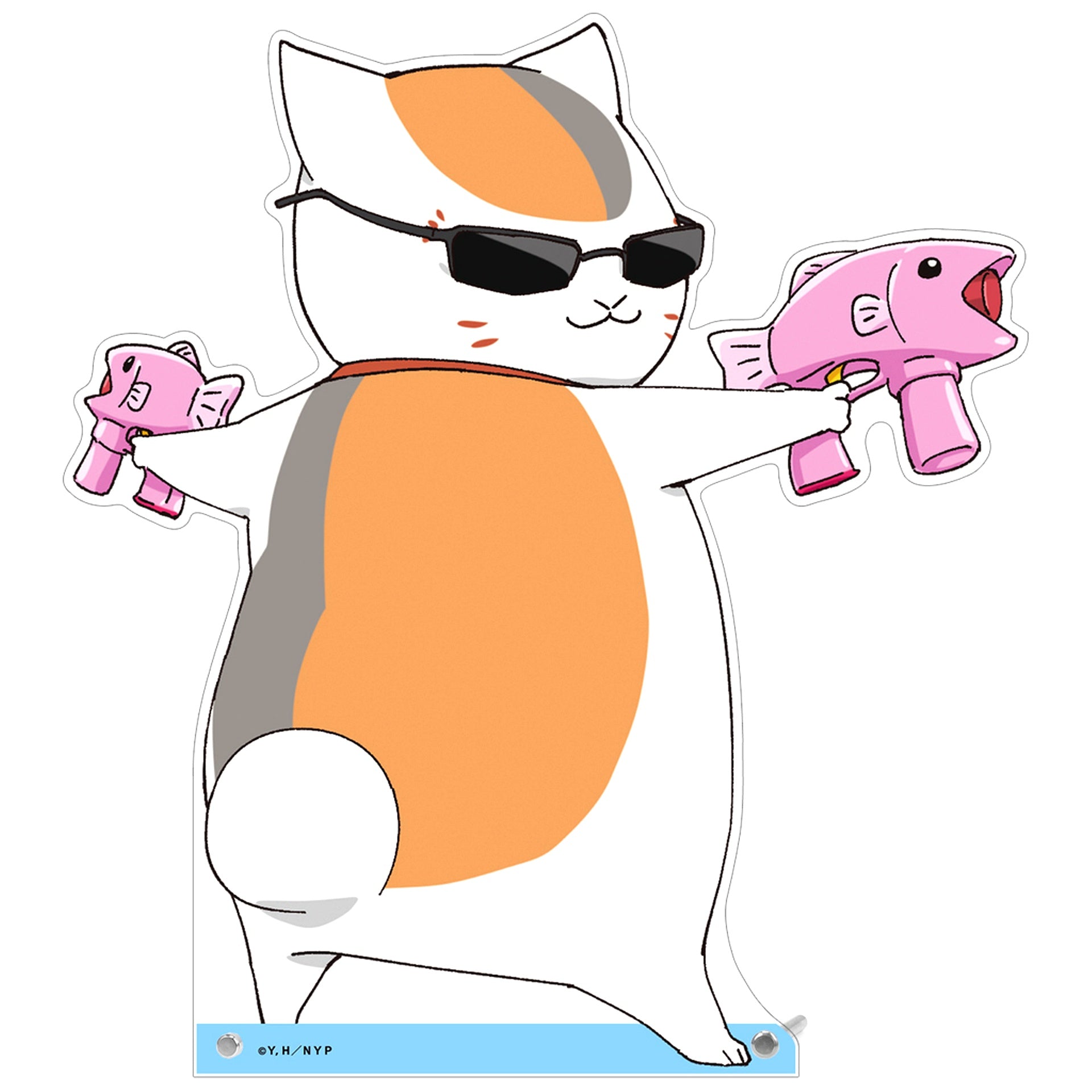Nyanko Sensei Illustration Soap Bubble Ver. Natsume's Book of Friends Super Extra Large Acrylic Panel [USED]