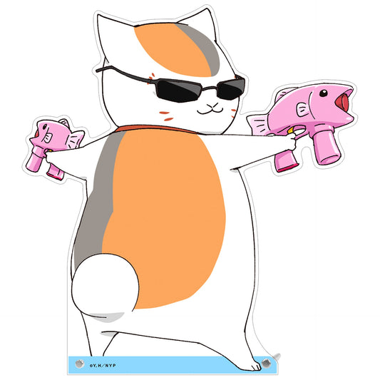 Nyanko Sensei Illustration Soap Bubble Ver. Natsume's Book of Friends Super Extra Large Acrylic Panel [USED]