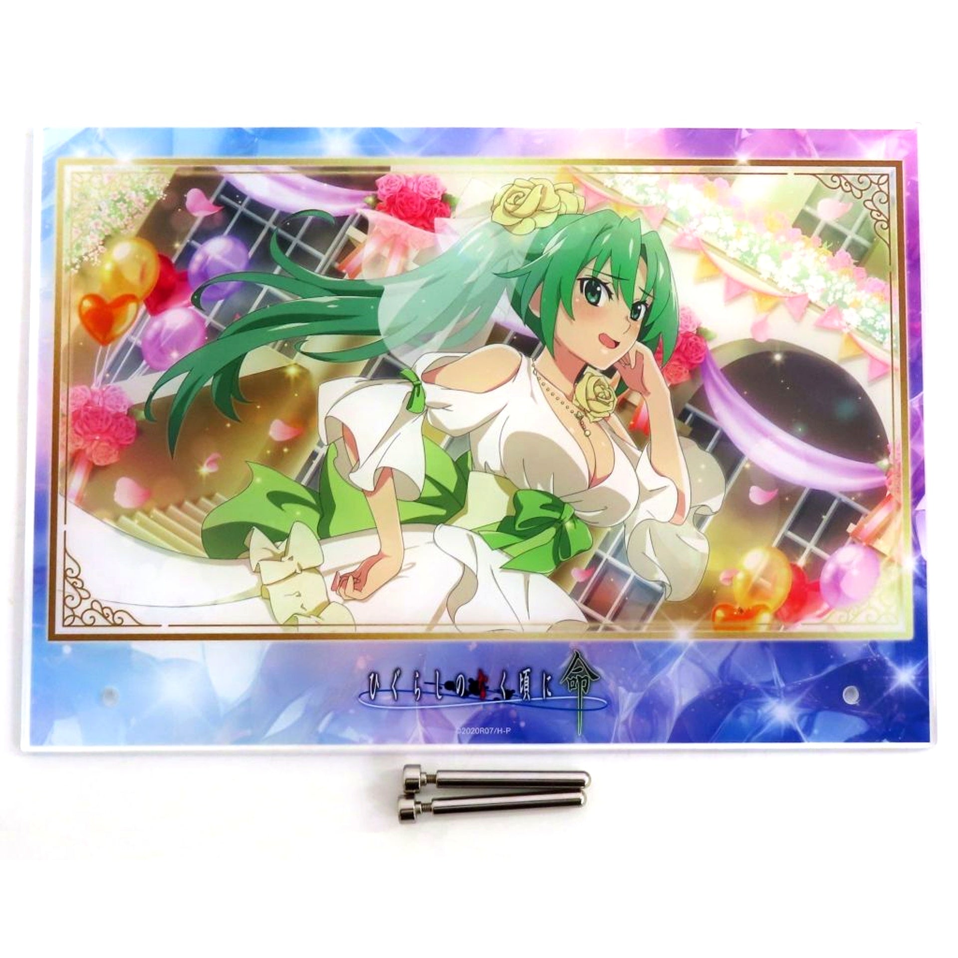 Mion Sonozaki Someday Bride A-1-23 Prize Higurashi When They Cry Mei Web Kuji Part 4 Memorial Fragments A4 Acrylic Visual Panel [USED]