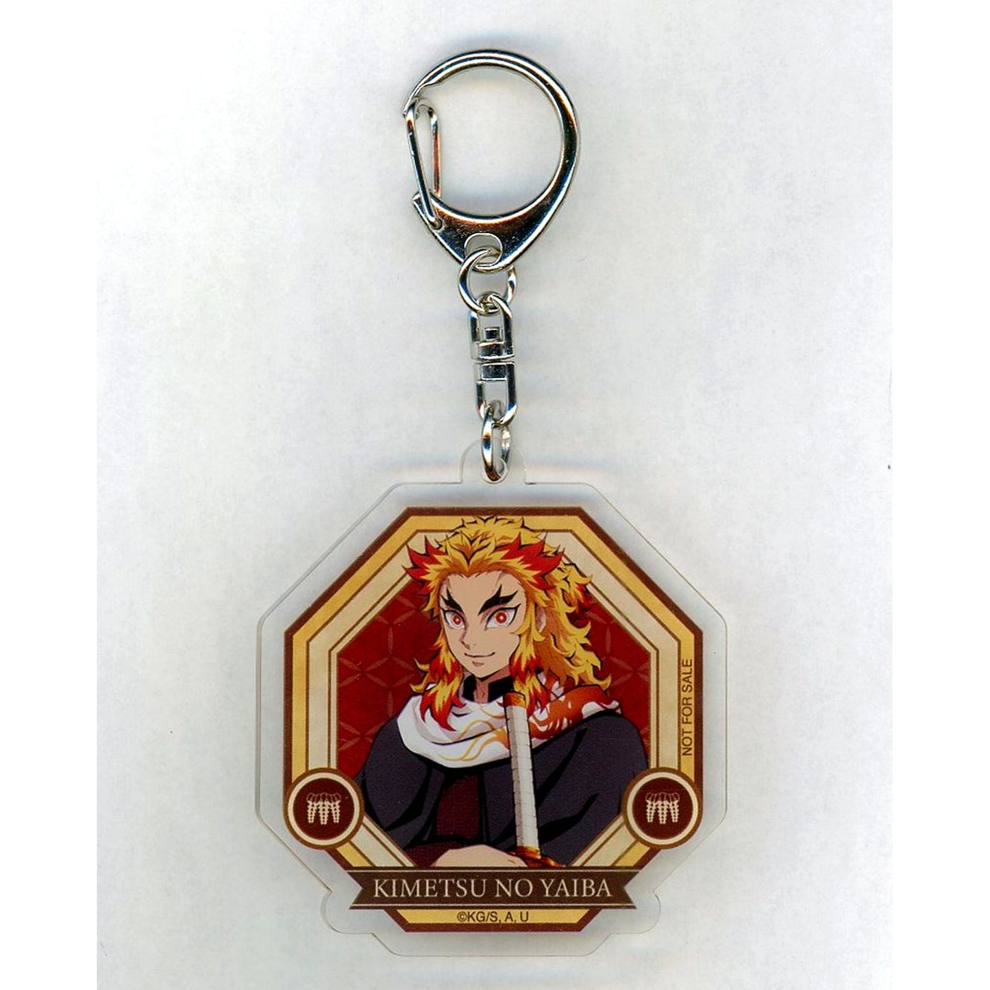 Kyojuro Rengoku Demon Slayer Non-scale Figure Acrylic Charm Aniplex Online Limited Purchase Bonus [USED]