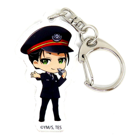Yorishige Suwa Acrylic Keychain The Elusive Samurai x Keisei Electric Railway [USED]