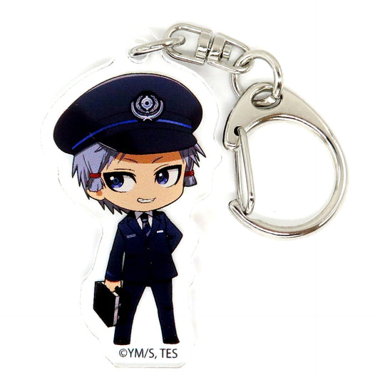 Kojiro Acrylic Keychain The Elusive Samurai x Keisei Electric Railway [USED]