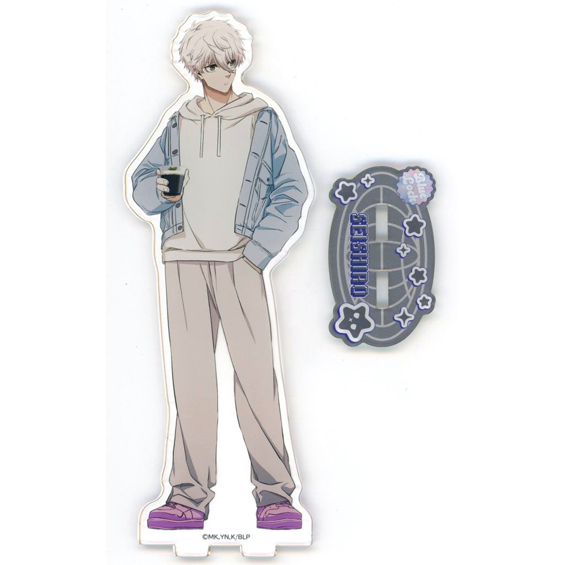 Seishiro Nagi Blue Lock x Collabo Cafe Honpo 2025 Retro Pop Cafe Full-Body Acrylic Stand [USED]