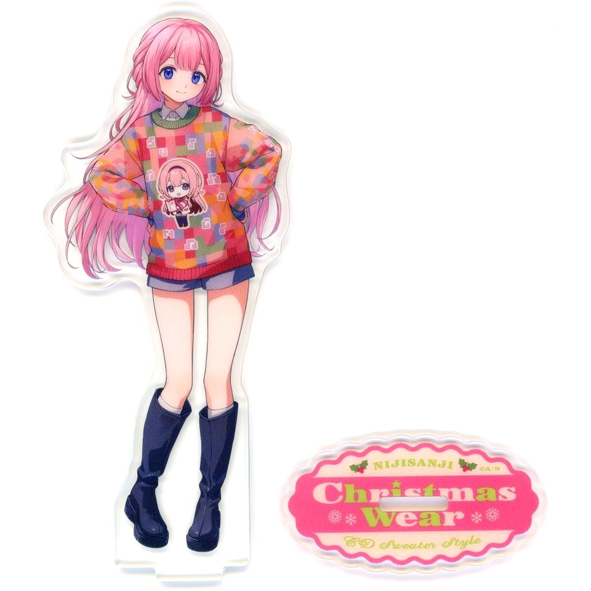 Suo Sango Acrylic Stand Virtual YouTuber Nijisanji Christmas Wear CD Sweater Style [USED]