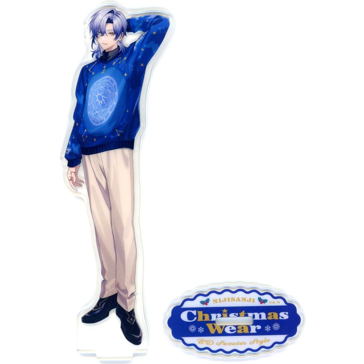 Milan Kestrel Acrylic Stand Virtual YouTuber Nijisanji Christmas Wear CD Sweater Style [USED]