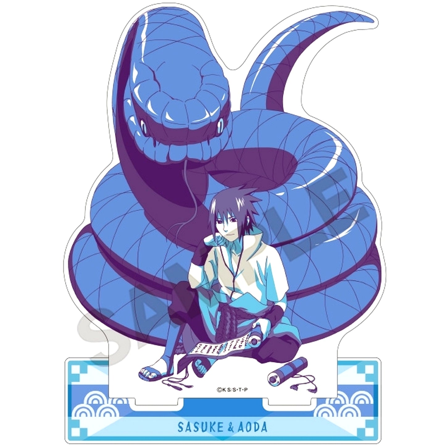 Sasuke Uchiha Rest ClaPalette Acrylic Stand Naruto Shippuden [USED]