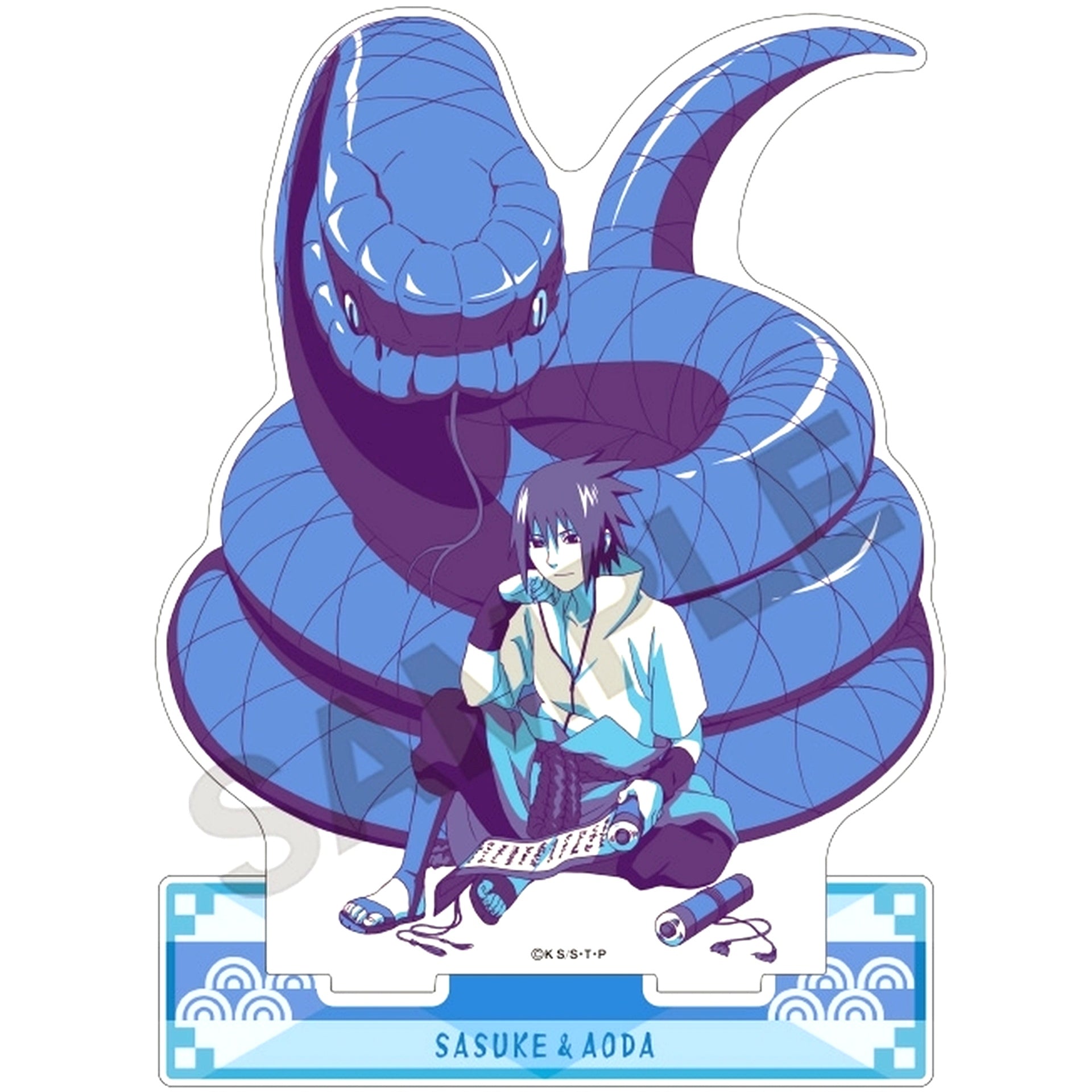 Sasuke Uchiha Rest ClaPalette Acrylic Stand Naruto Shippuden [USED]