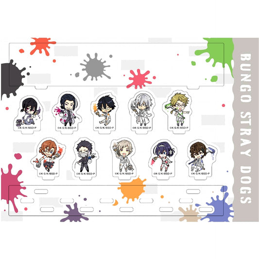 Group Bungo Stray Dogs Jumpsuit Chibi Character Acrylic Diorama [USED]