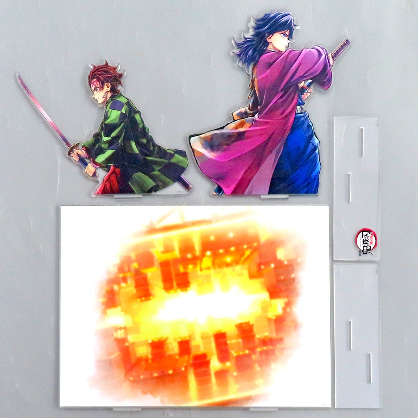 Tanjiro Kamado & Giyu Tomioka Connect Big Acrylic Stand Kit Demon Slayer: Kimetsu no Yaiba the Movie: Infinity Castle Tanjiro and Giyu WEBSHOP Lottery Prize A C106 Goods [USED]