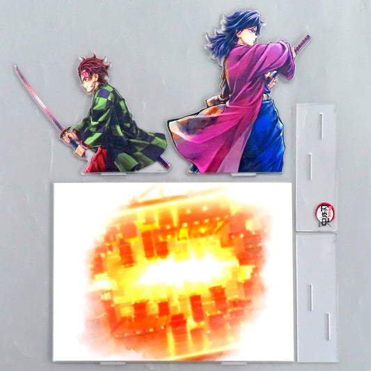 Tanjiro Kamado & Giyu Tomioka Connect Big Acrylic Stand Kit Demon Slayer: Kimetsu no Yaiba the Movie: Infinity Castle Tanjiro and Giyu WEBSHOP Lottery Prize A C106 Goods [USED]