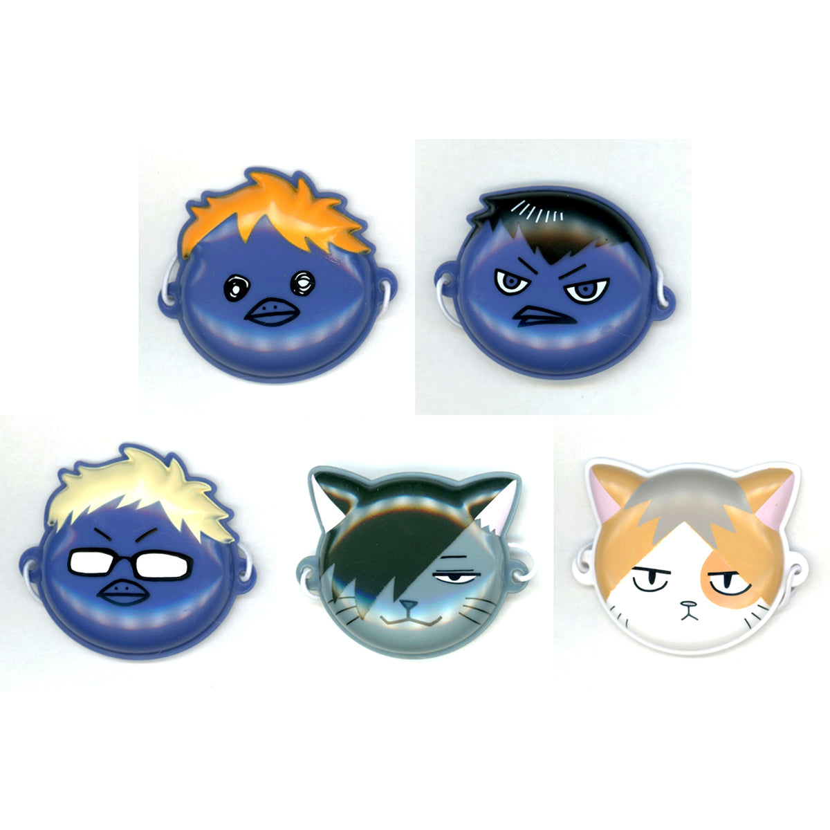 Set of 5 Haikyu!! Miniature Omen [USED]