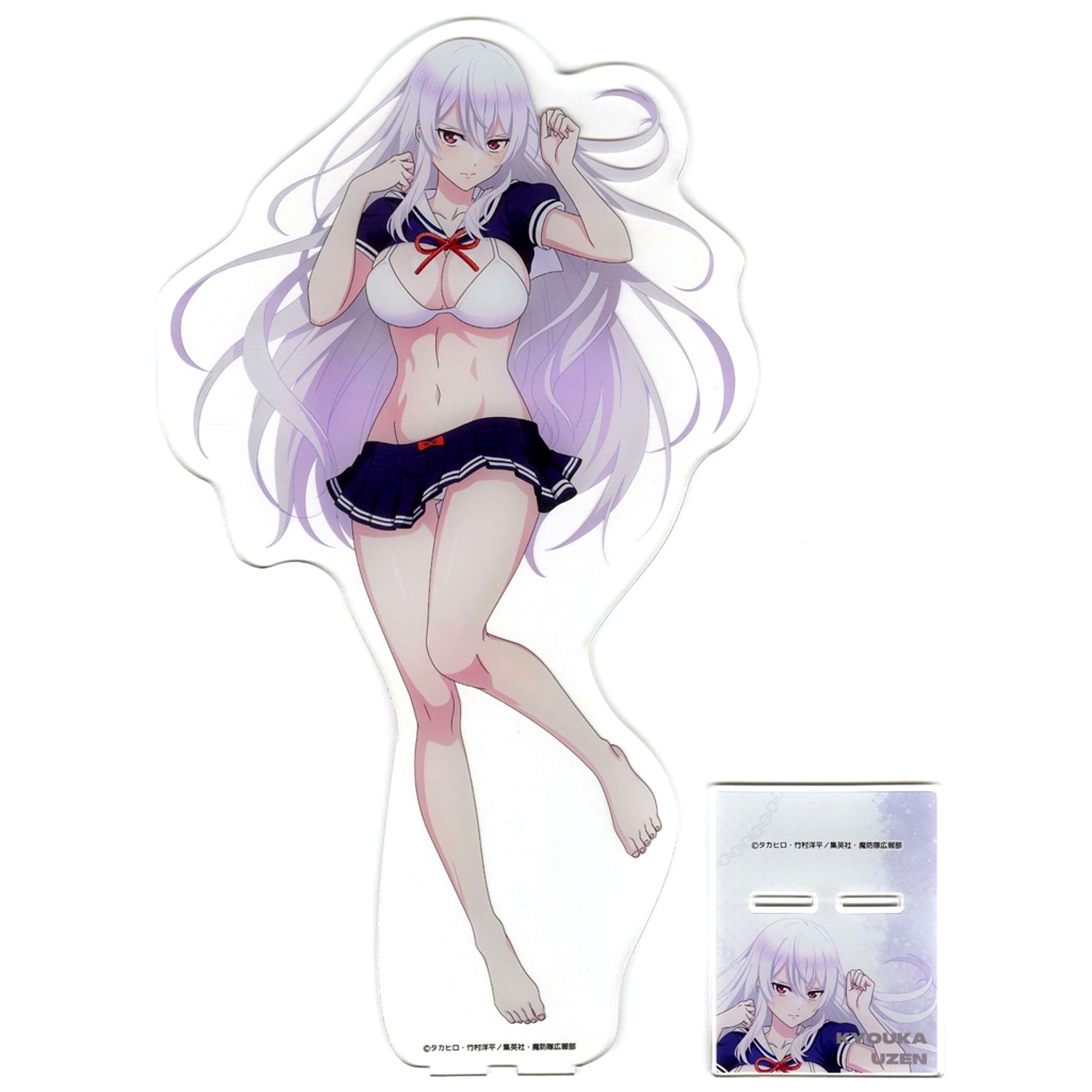 Kyoka Uzen Eureka! Online Kuji Chained Soldier Illustration Uniform Style Swimsuit Kuji Selectable Lucky Chance!! 2nd Acrylic Mega Figure [USED]