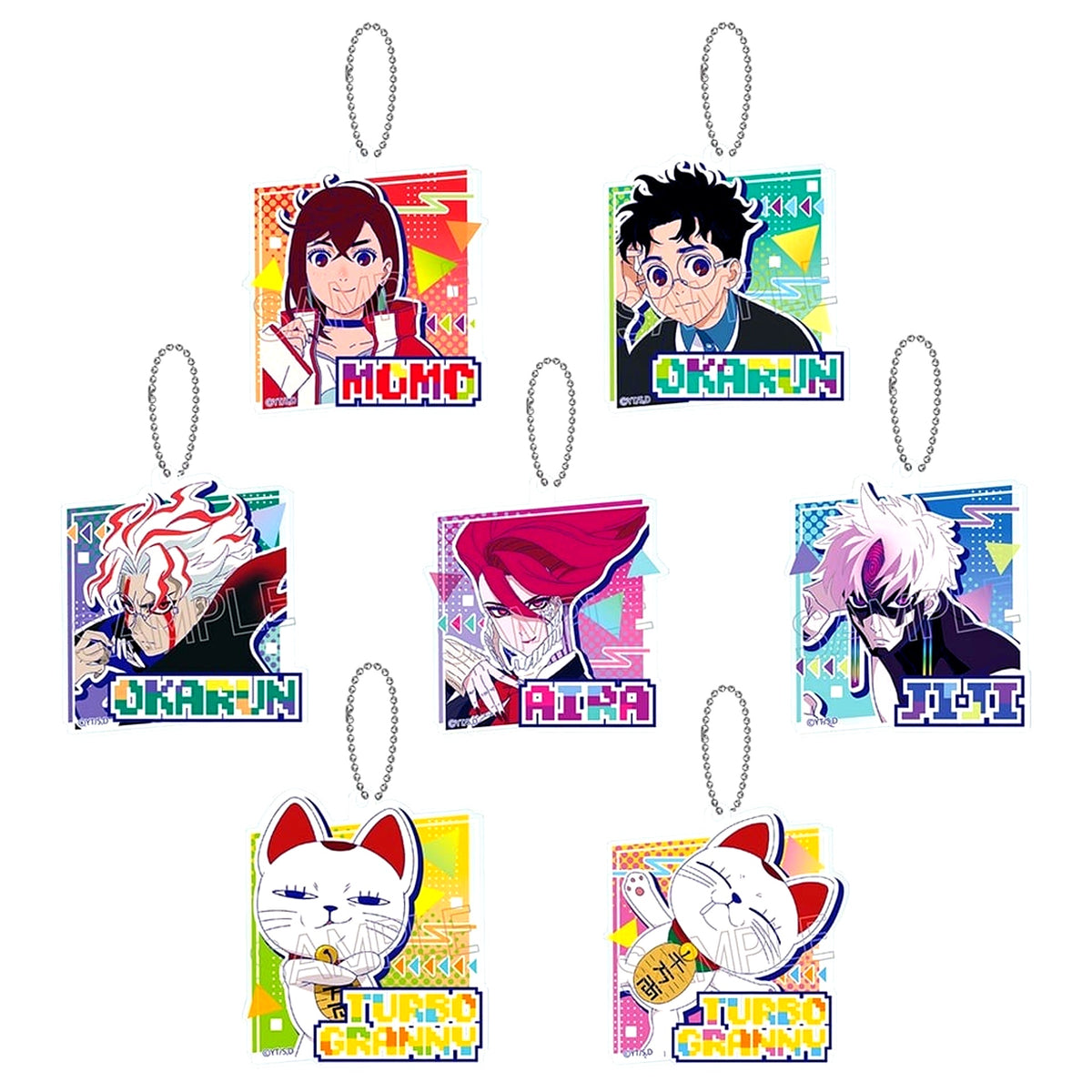 Dandadan Vivid Line Acrylic Keychain Vol.2 Set of 7 [USED]