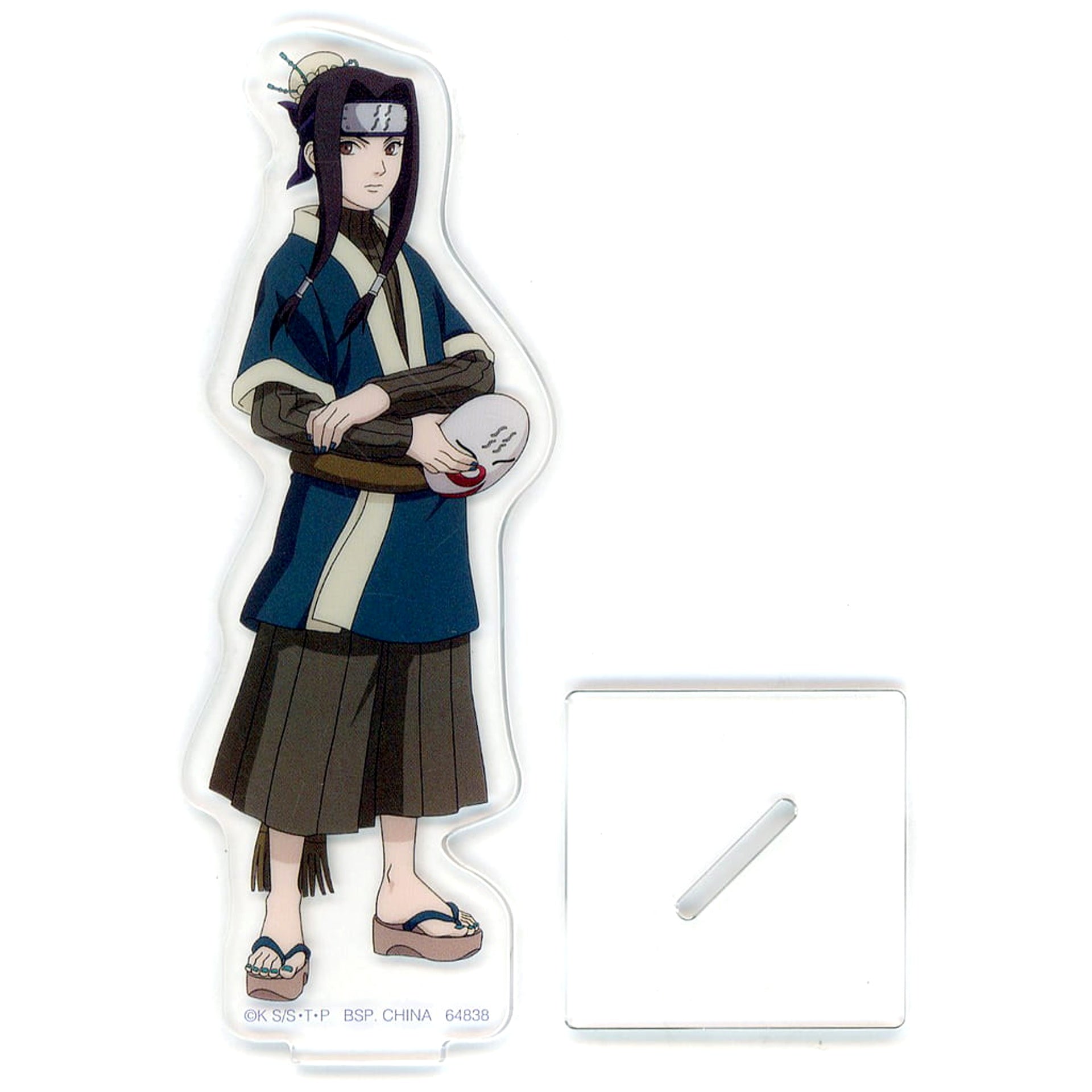 Naruto White Holding Mask Ichiban Kuji Land of Waves Arc Acrylic Collection Prize G [USED]