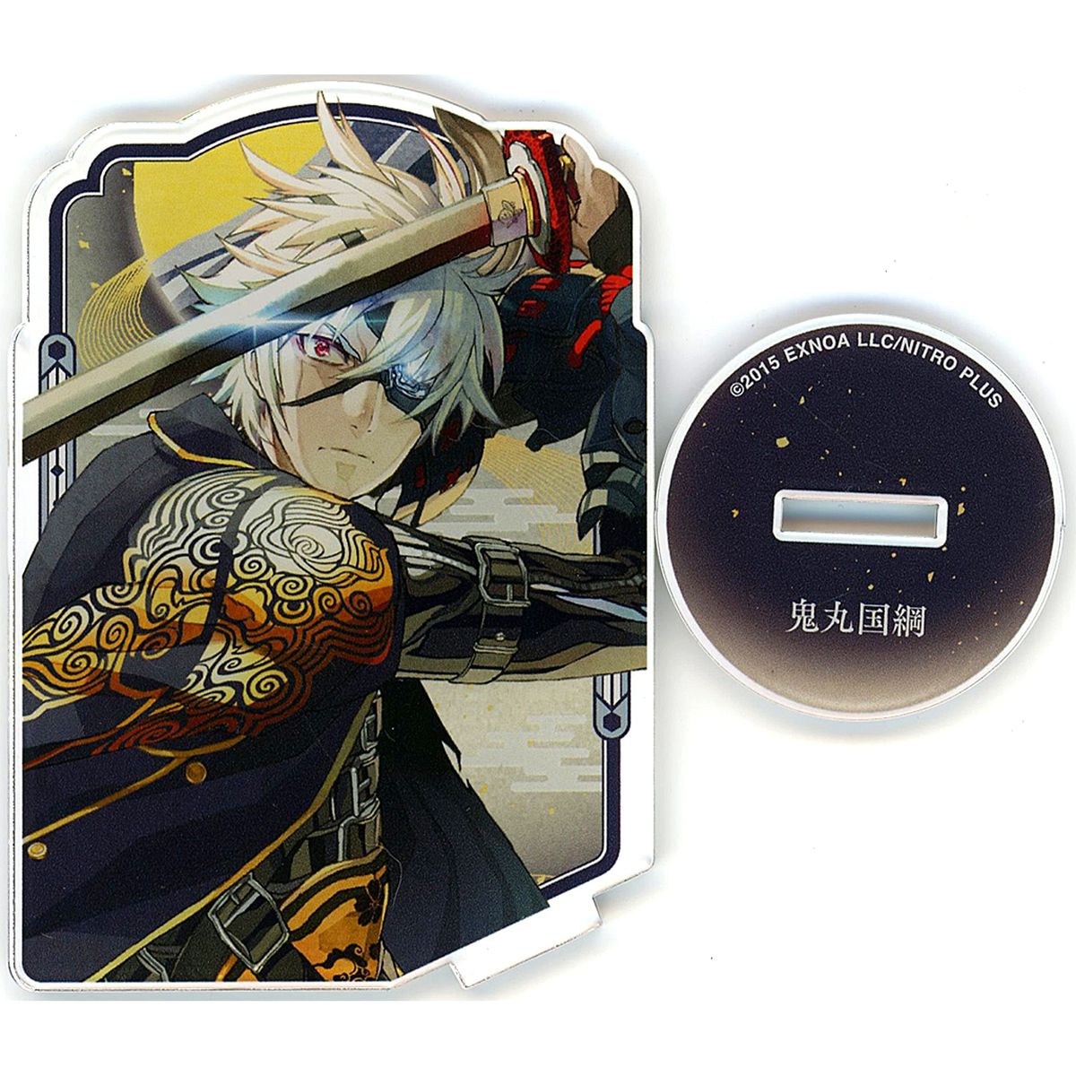 Onimaru Kunitsuna Touken Ranbu ONLINE Square Acrylic Stand Kiwami Battle Ver. [USED]