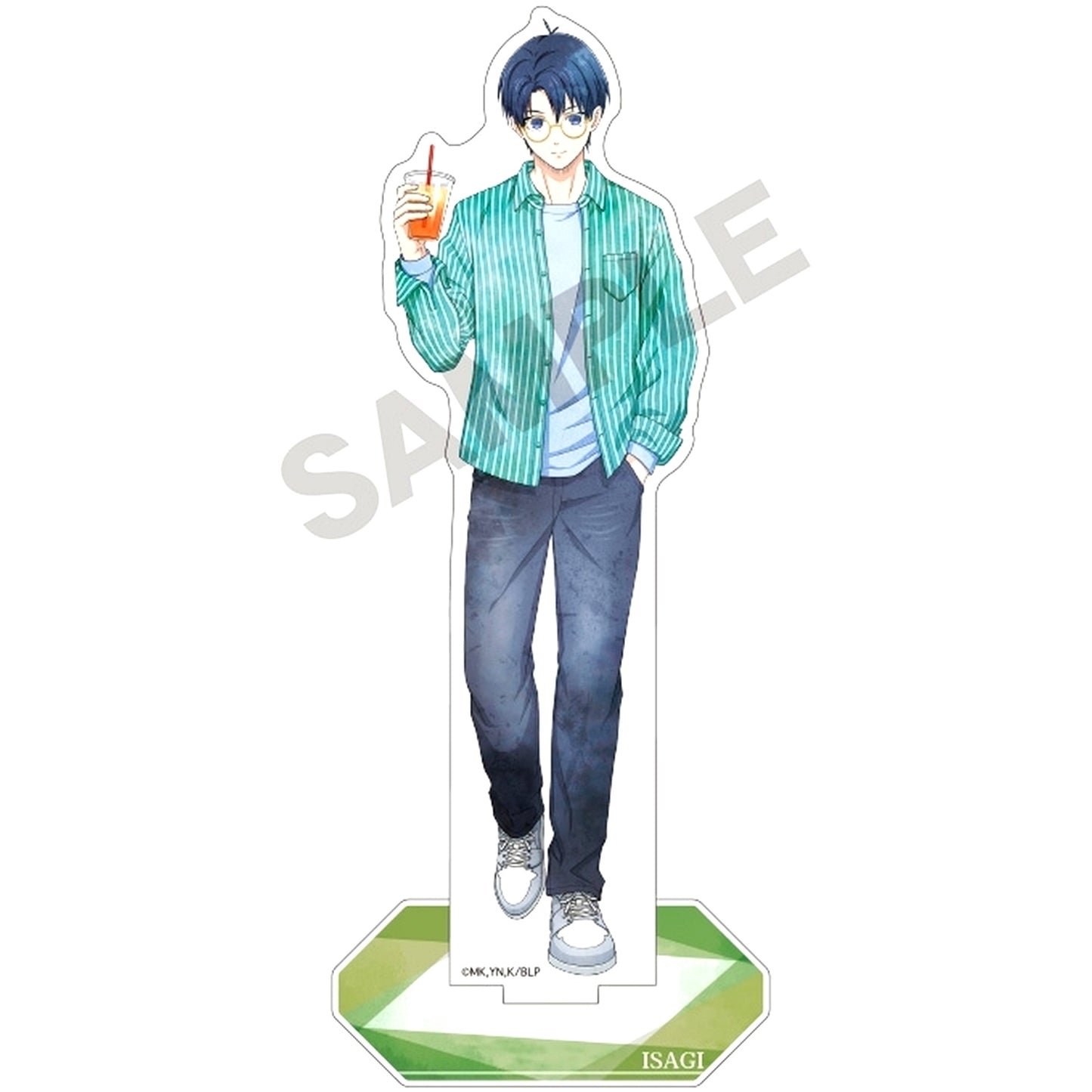 Yoichi Isagi Holiday Glasses Nuance Color Blue Lock Acrylic Stand [USED]