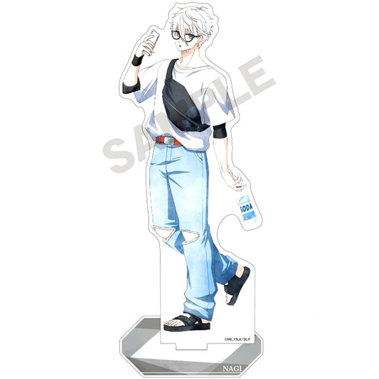 Seishiro Nagi Holiday Glasses Nuance Color Blue Lock Acrylic Stand [USED]