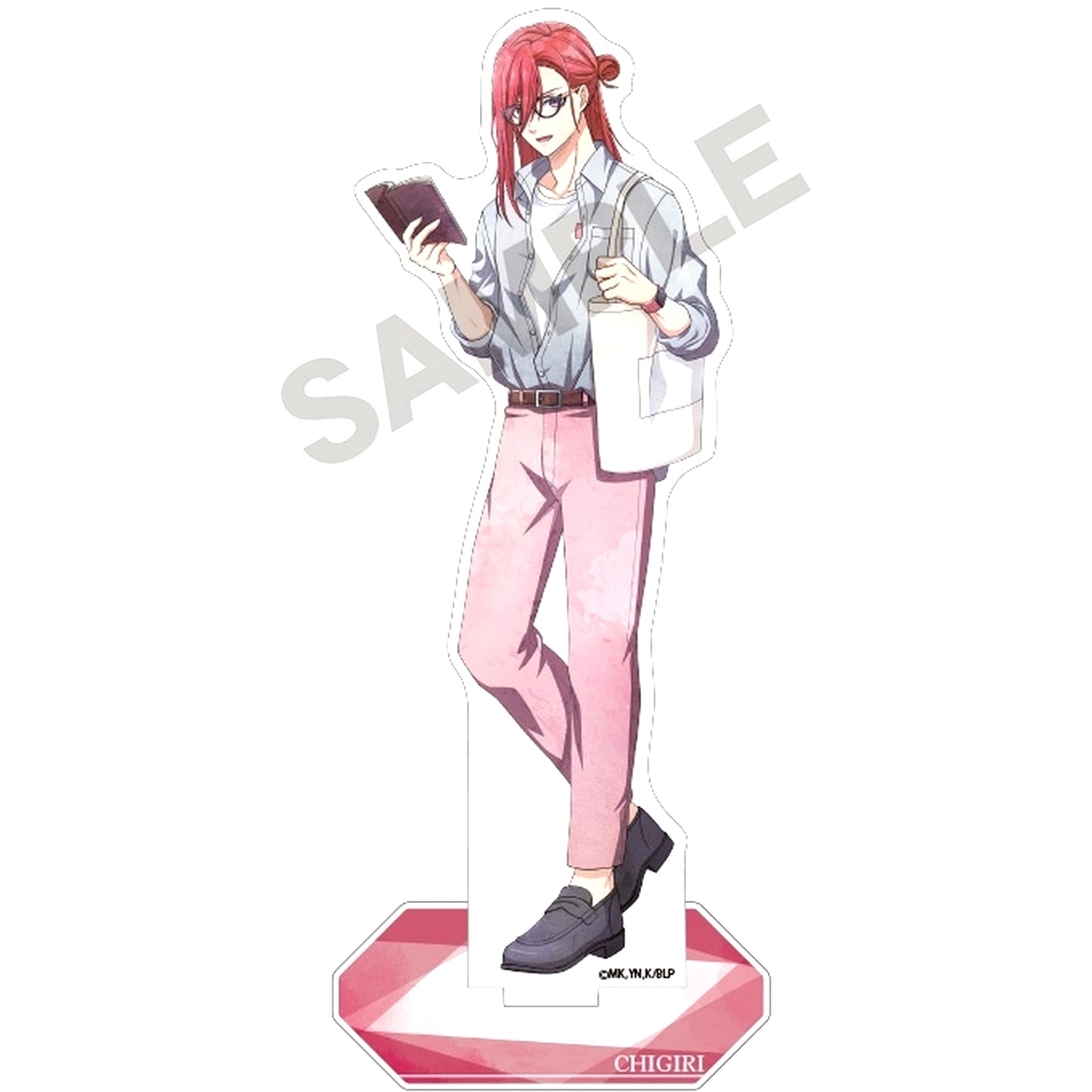 Hyoma Chigiri Acrylic Stand Day Off Glasses Nuance Color Blue Lock [USED]
