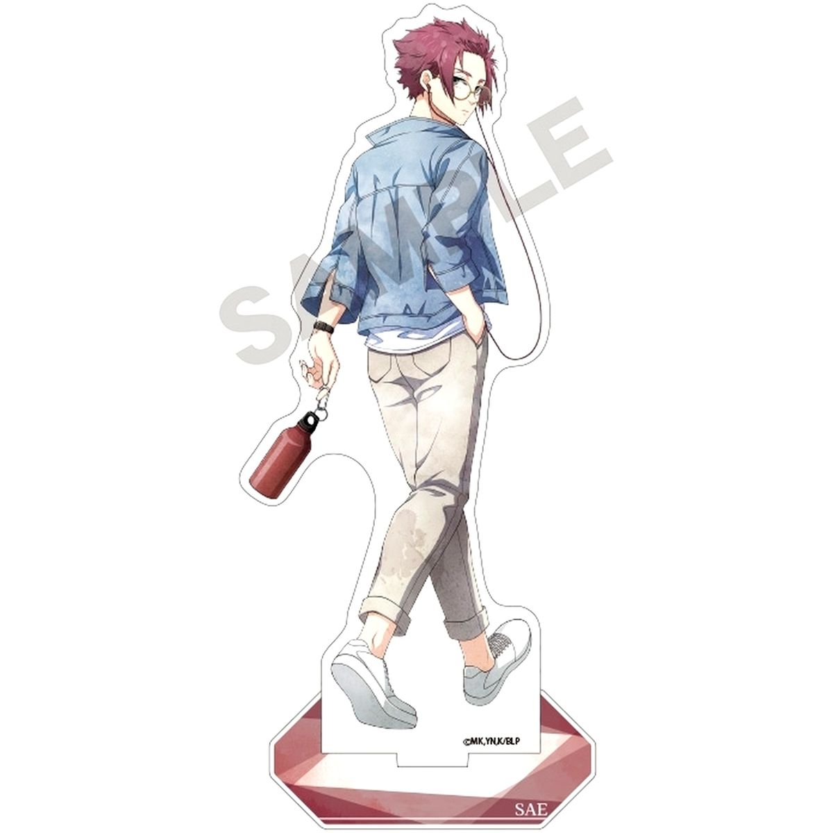 Sae Itoshi Acrylic Stand Holiday Glasses Nuance Color Blue Lock [USED]