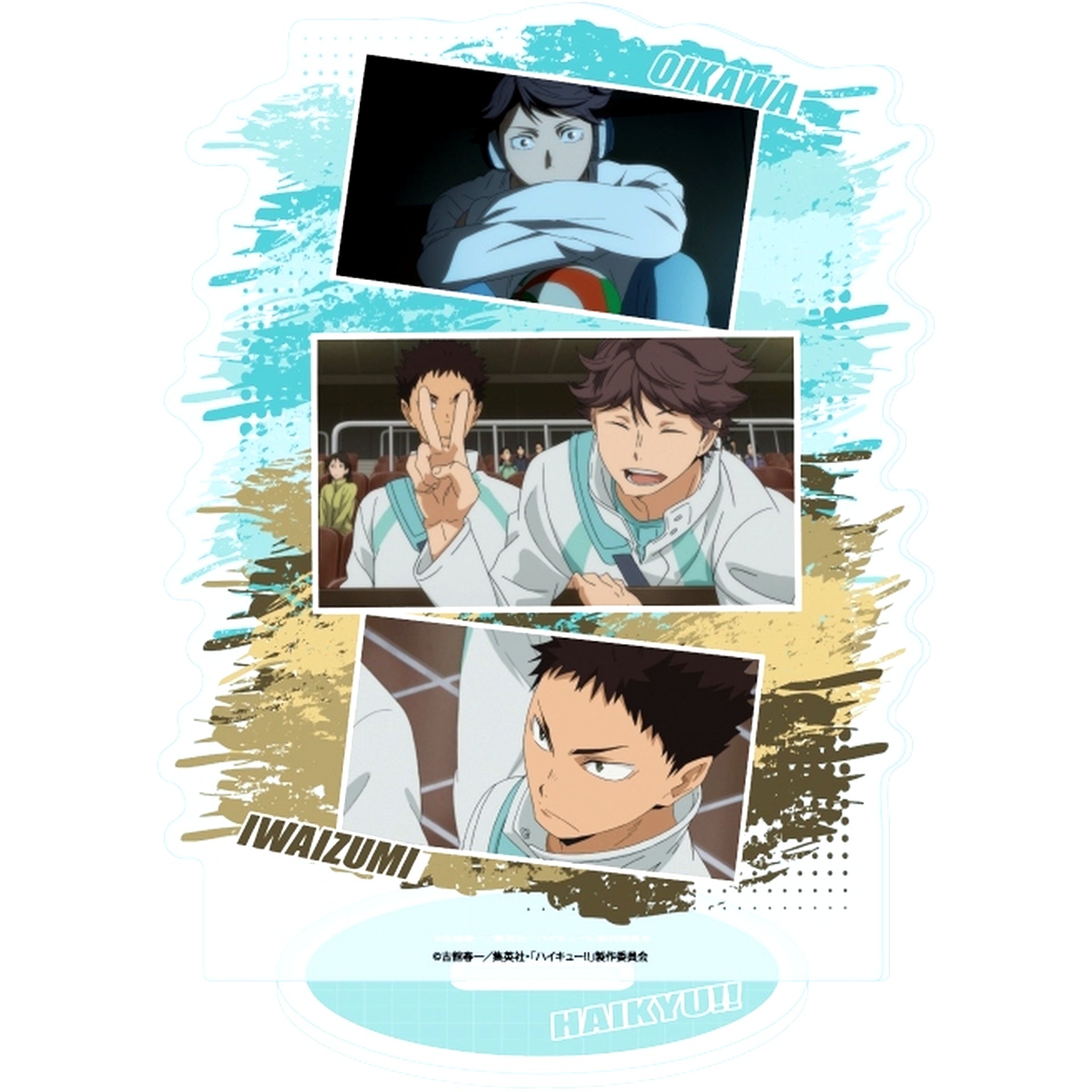 09. Toru Oikawa & Hajime Iwaizumi - Scene Photo Acrylic Stand Haikyu!! [USED]