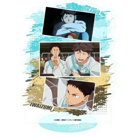 09. Toru Oikawa & Hajime Iwaizumi - Scene Photo Acrylic Stand Haikyu!! [USED]