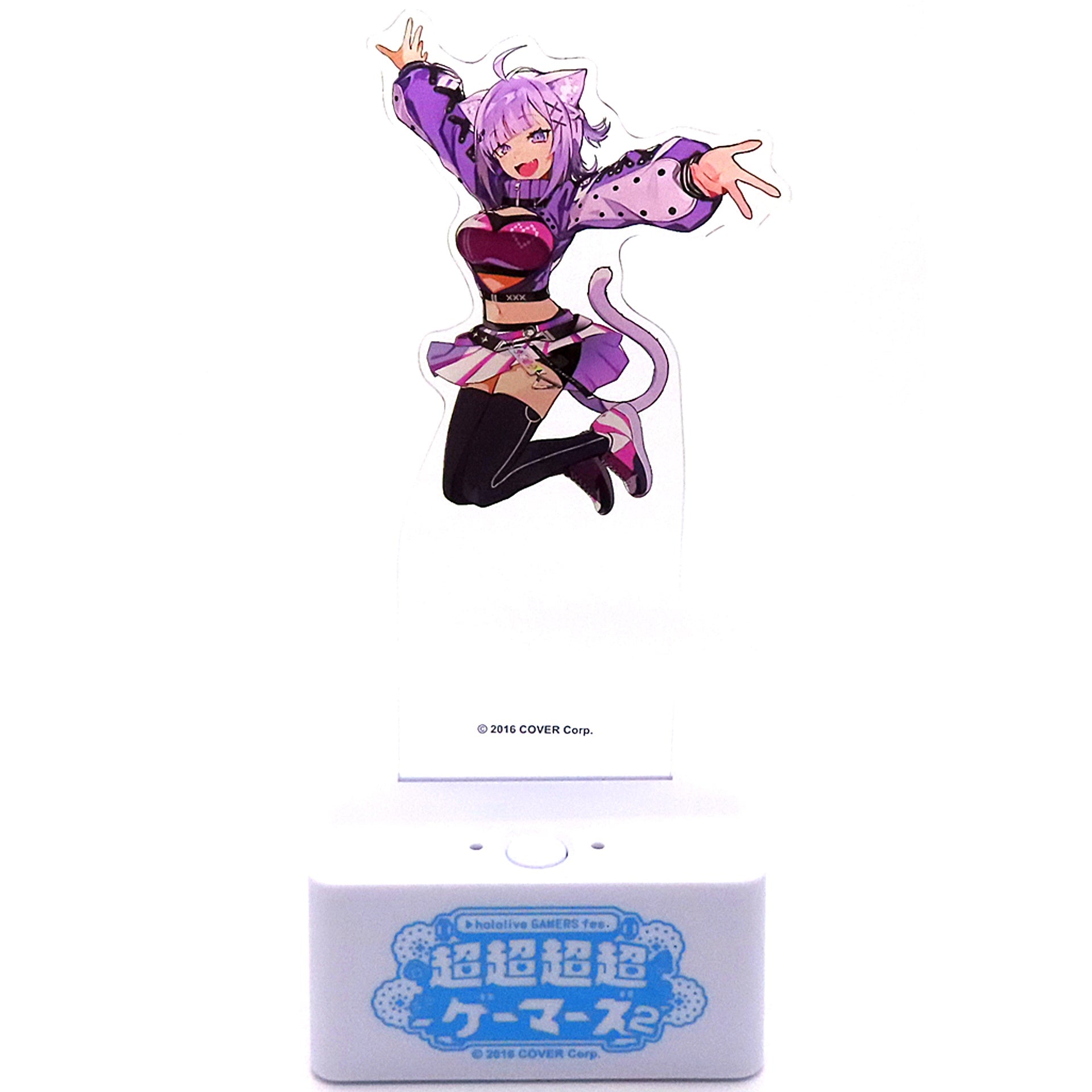 Nekomata Okayu Virtual YouTuber Hololive GAMERS fes. Cho Cho Cho Cho Gamers 2 Light-up LED Acrylic Stand [USED]