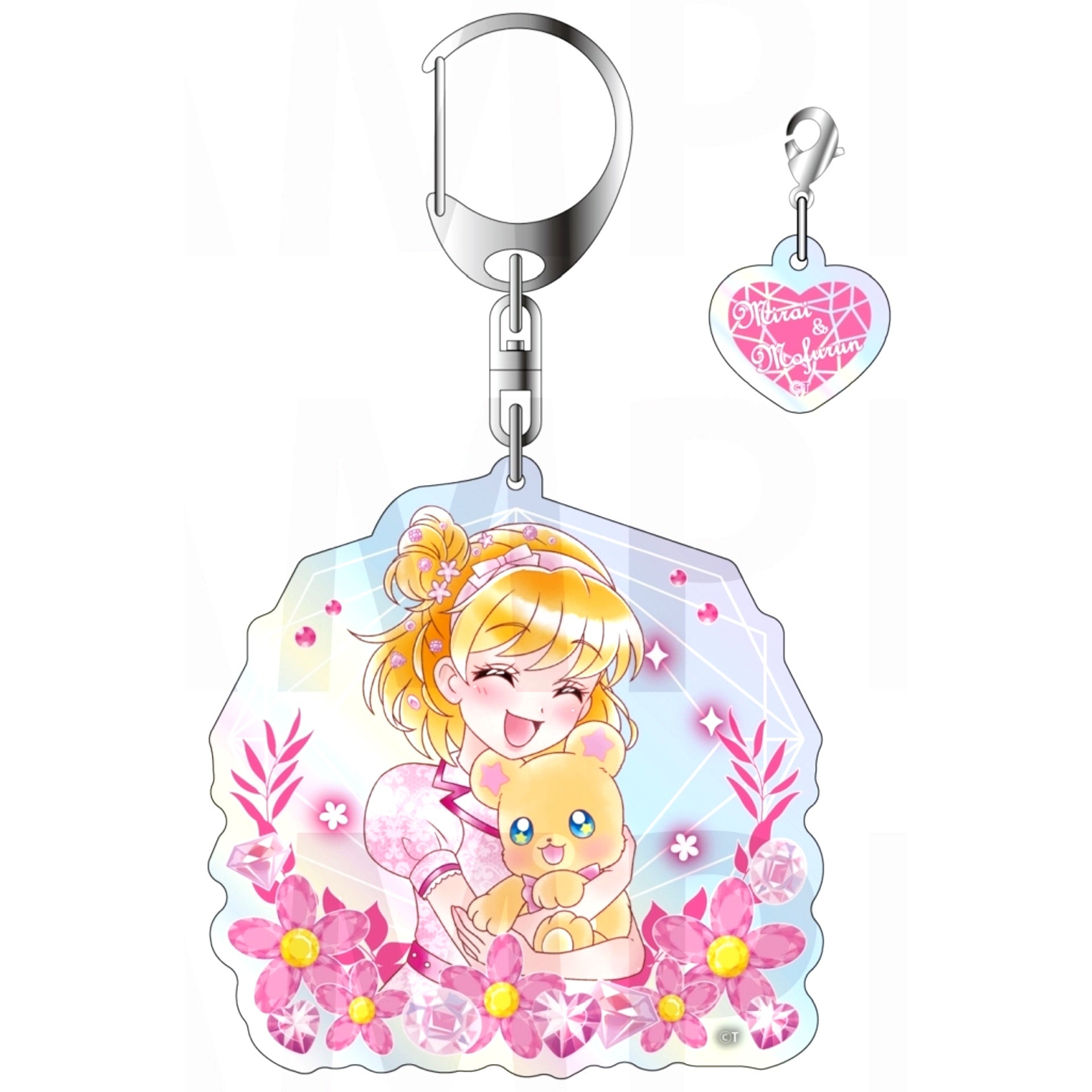 Mirai Asahina & Mofurun Maho Girls Precure! Aurora Acrylic Keychain [USED]
